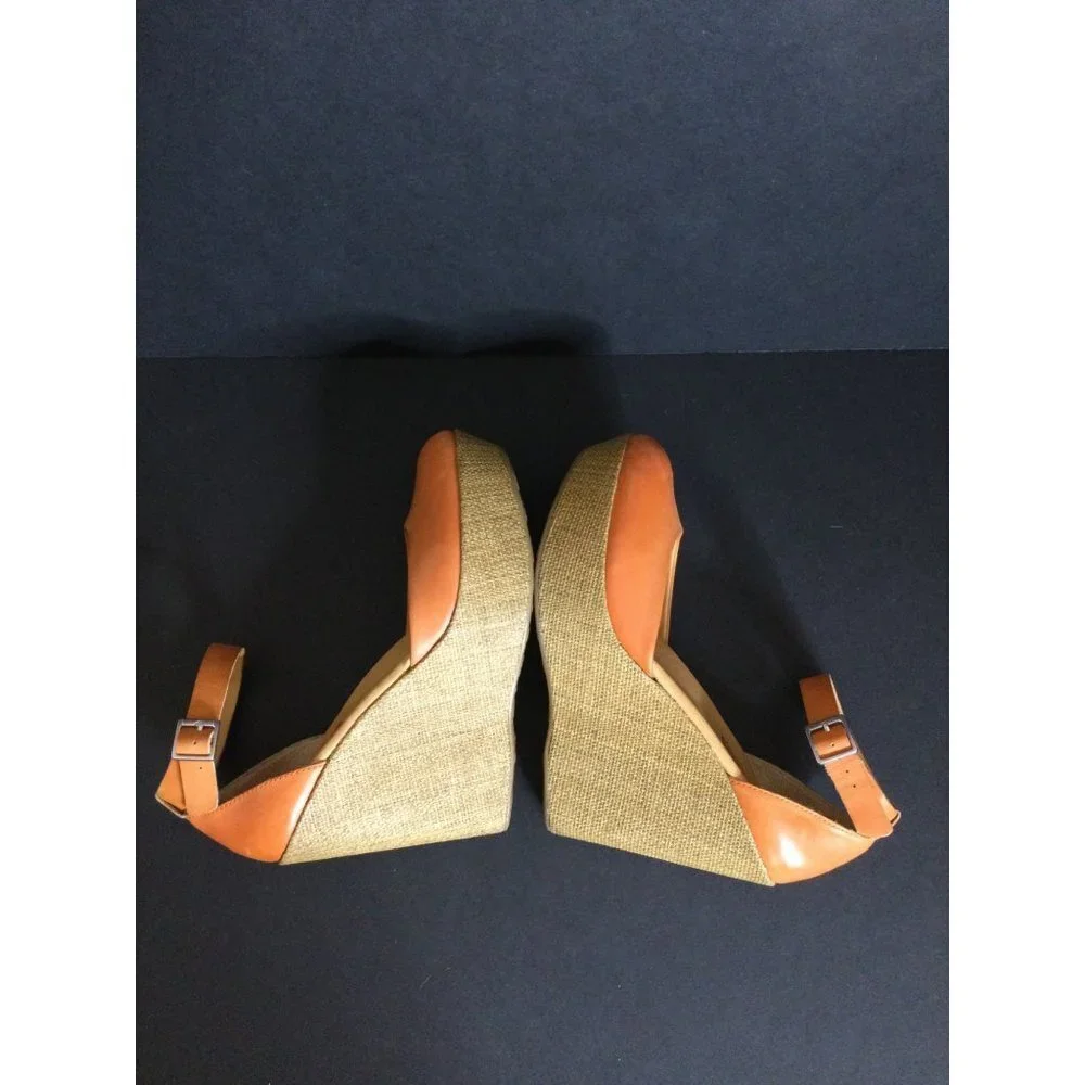 Korks by Kork Ease Women Shoes Wedge Platform Espadrille Heels Orange Size 10/42